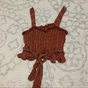 AE Striped Belted Tank Top